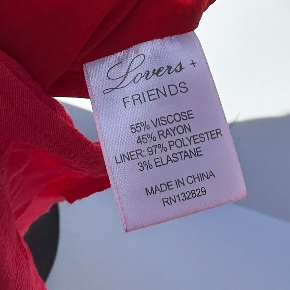 Lovers and Friends NWT Summer Glow Top in Fire Women’s Size Small REVOLVE Party - Picture 5 of 13